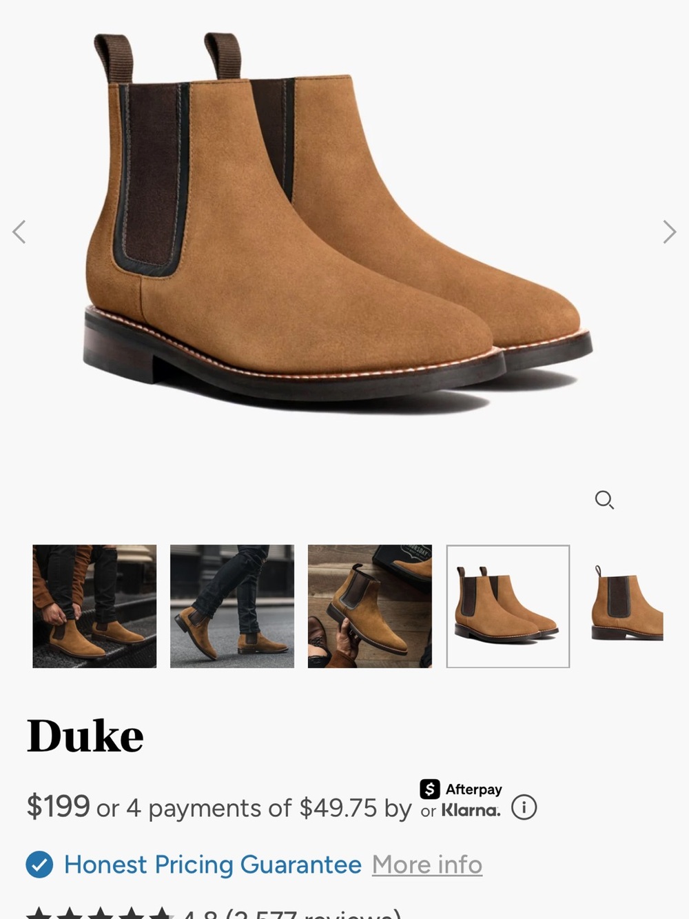 Thursday Boot Company Duke Boots size 8